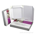 Foldable Cosmetic Packaging Box Manufacture, Made of Gray Board Fancy Paper, Customized Size & LogNew